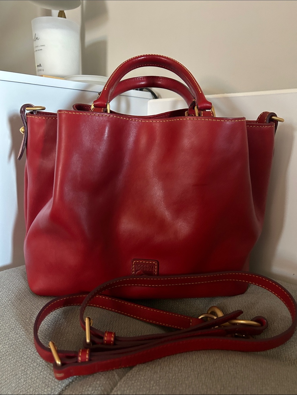 Dooney & Bourke Red Florentine Brenna